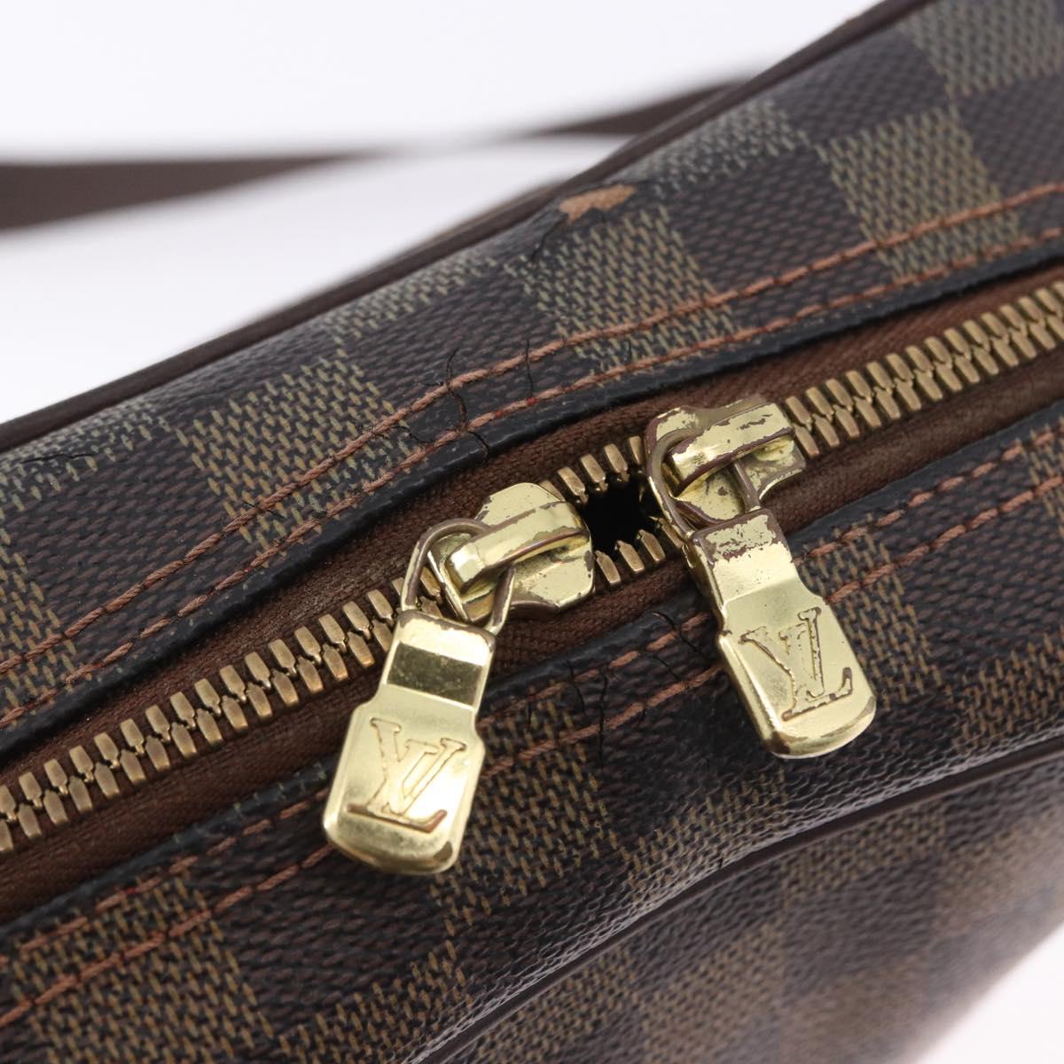 LOUIS VUITTON Damier Ebene Olaf PM Shoulder Bag N41442 LV Auth bs36700
