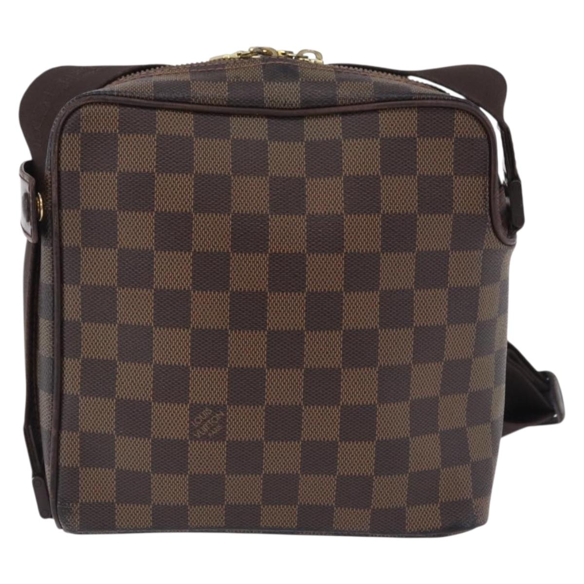 LOUIS VUITTON Damier Ebene Olaf PM Shoulder Bag N41442 LV Auth bs36700
