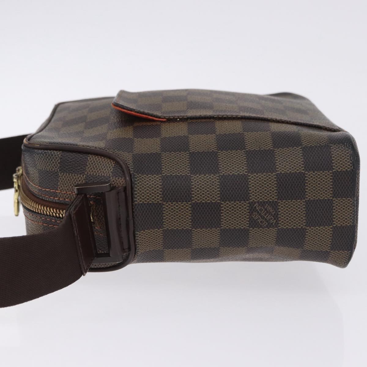 LOUIS VUITTON Damier Ebene Olaf PM Shoulder Bag N41442 LV Auth bs36700