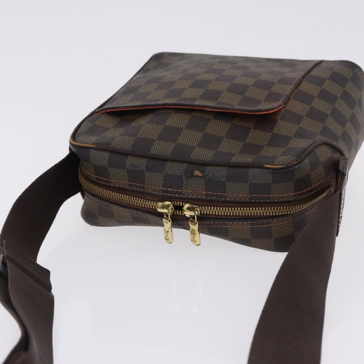 LOUIS VUITTON Damier Ebene Olaf PM Shoulder Bag N41442 LV Auth bs36700