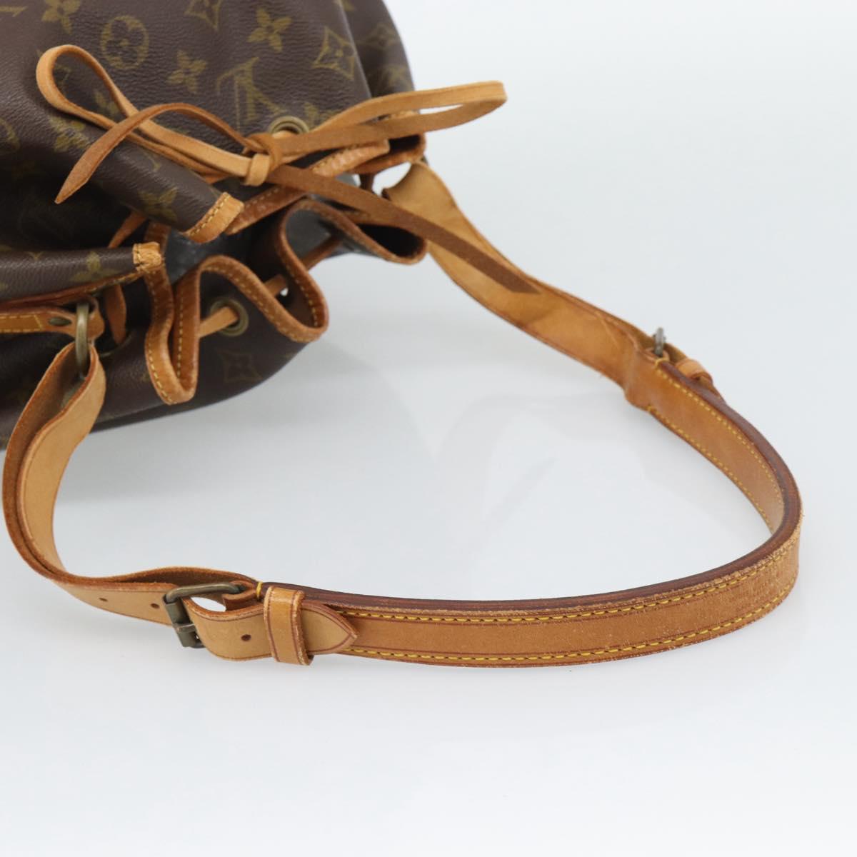 LOUIS VUITTON Monogram Petit Noe Shoulder Bag M42226 LV Auth bs36701