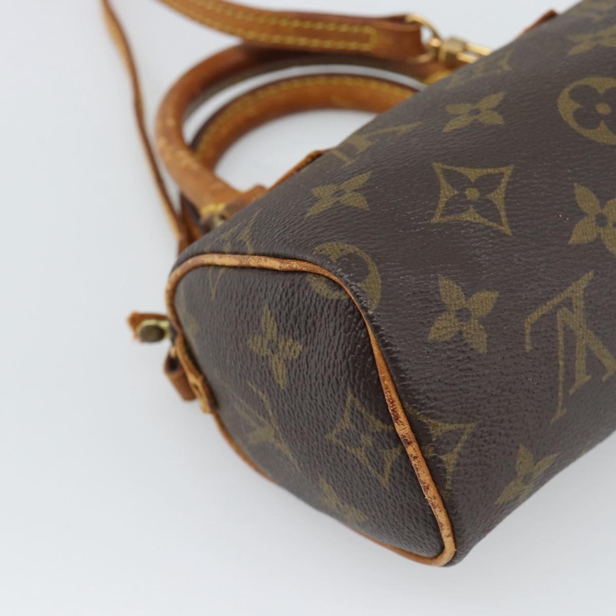LOUIS VUITTON Monogram Mini Speedy Hand Bag M41534 LV Auth bs36703