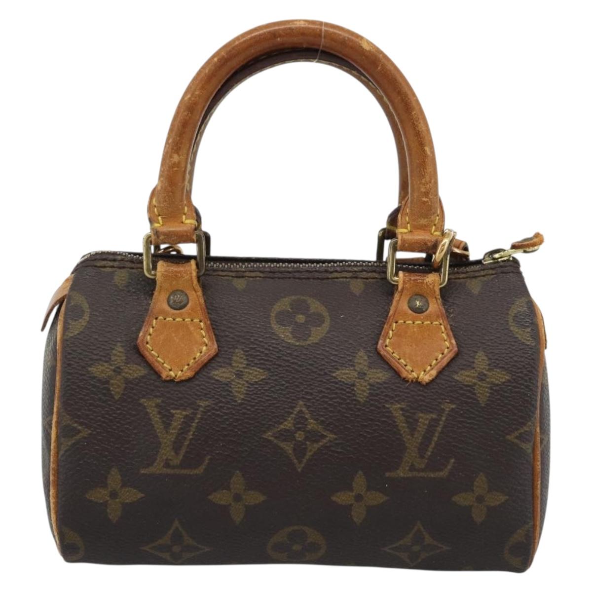 LOUIS VUITTON Monogram Mini Speedy Hand Bag M41534 LV Auth bs36703