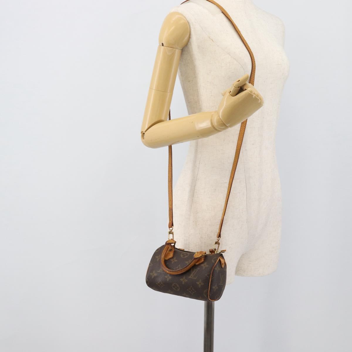 LOUIS VUITTON Monogram Mini Speedy Hand Bag M41534 LV Auth bs36703