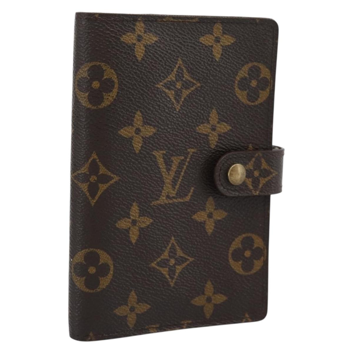 LOUIS VUITTON Monogram Agenda PM Day Planner Cover R20005 LV Auth bs36705