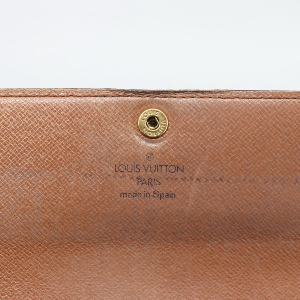 LOUIS VUITTON PochettePorte MonnaieCredit Long Wallet M61726 LV Auth bs36706
