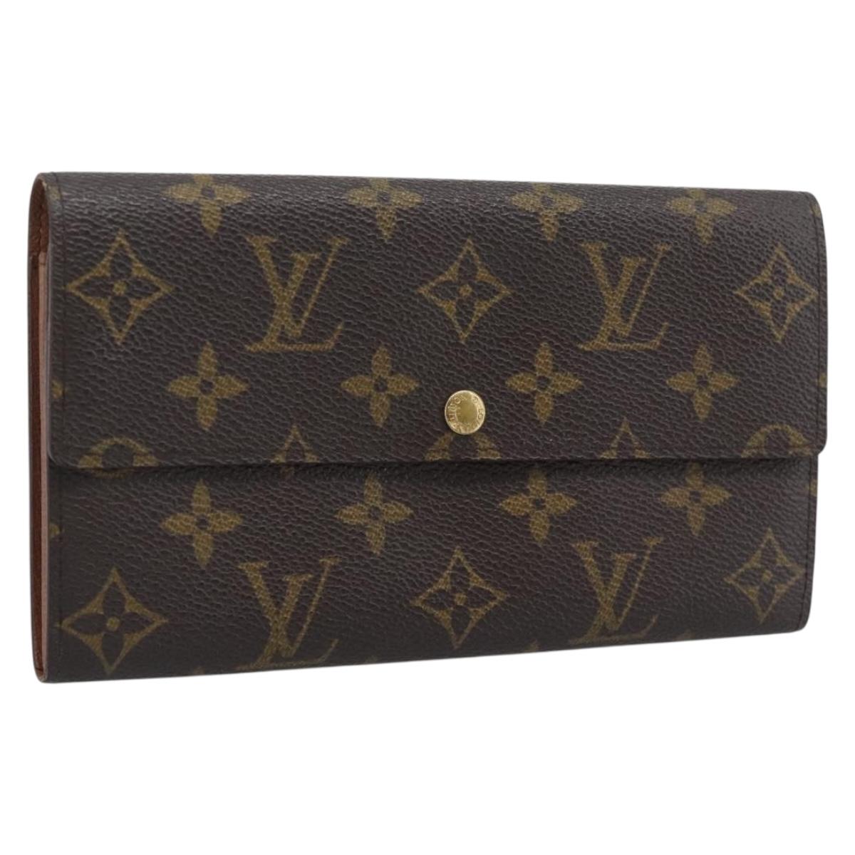 LOUIS VUITTON PochettePorte MonnaieCredit Long Wallet M61726 LV Auth bs36706