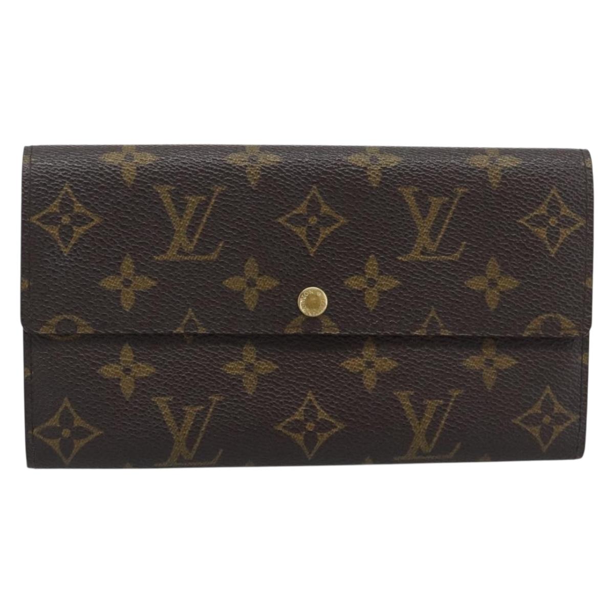 LOUIS VUITTON PochettePorte MonnaieCredit Long Wallet M61726 LV Auth bs36706