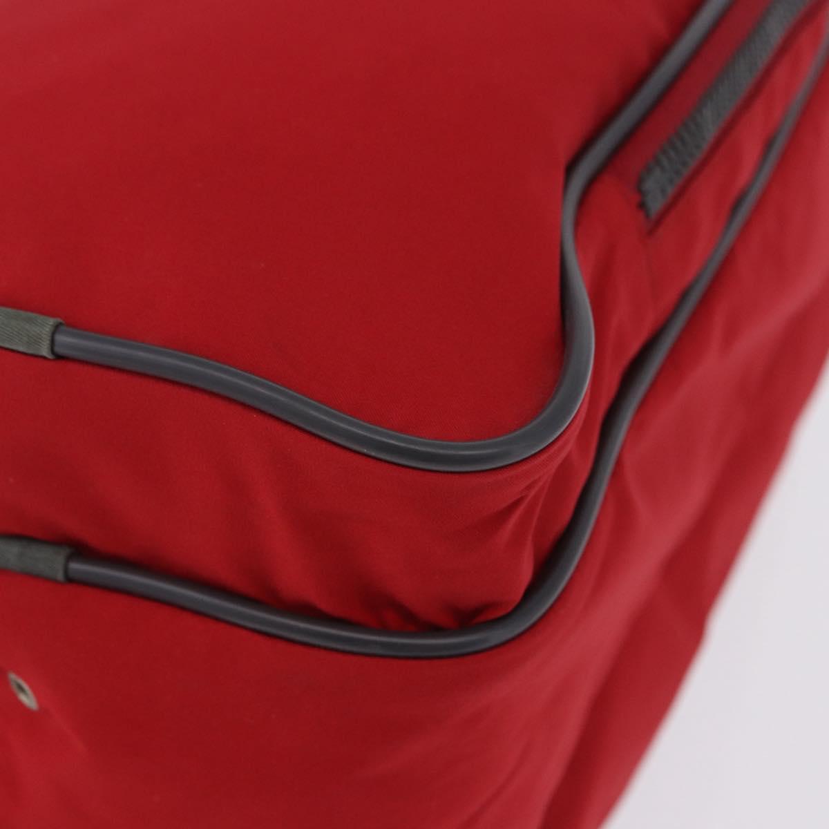 PRADA Sports Line Shoes Case Hand Bag Nylon Red Auth bs36709