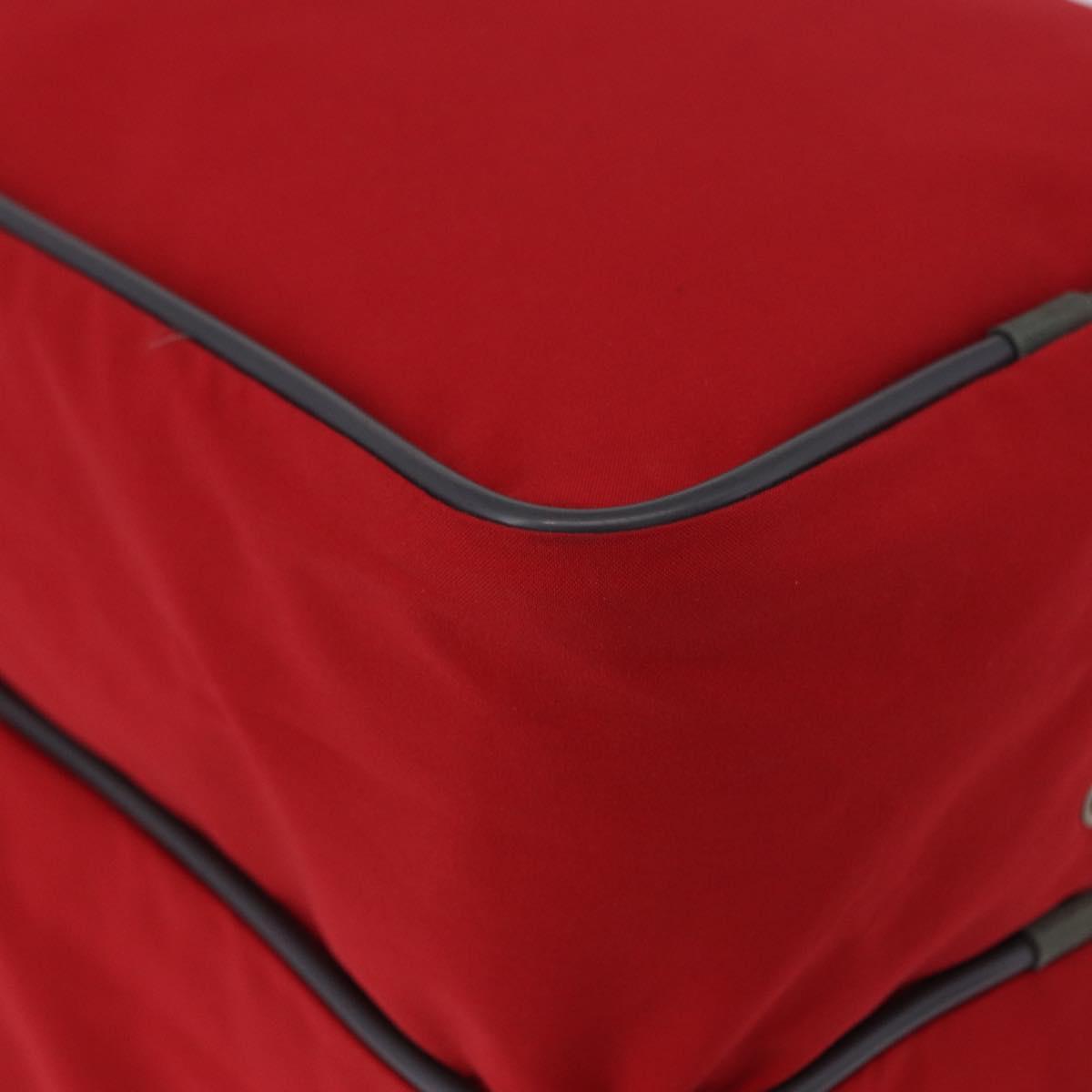 PRADA Sports Line Shoes Case Hand Bag Nylon Red Auth bs36709