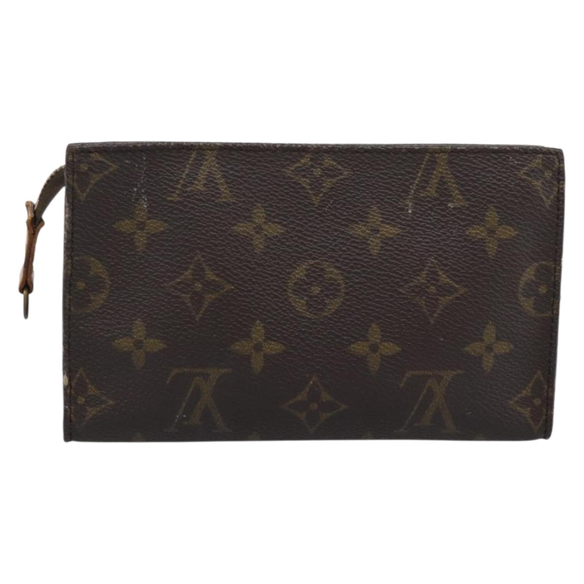 LOUIS VUITTON Monogram Bucket PM Accessory Pouch LV Auth bs36719