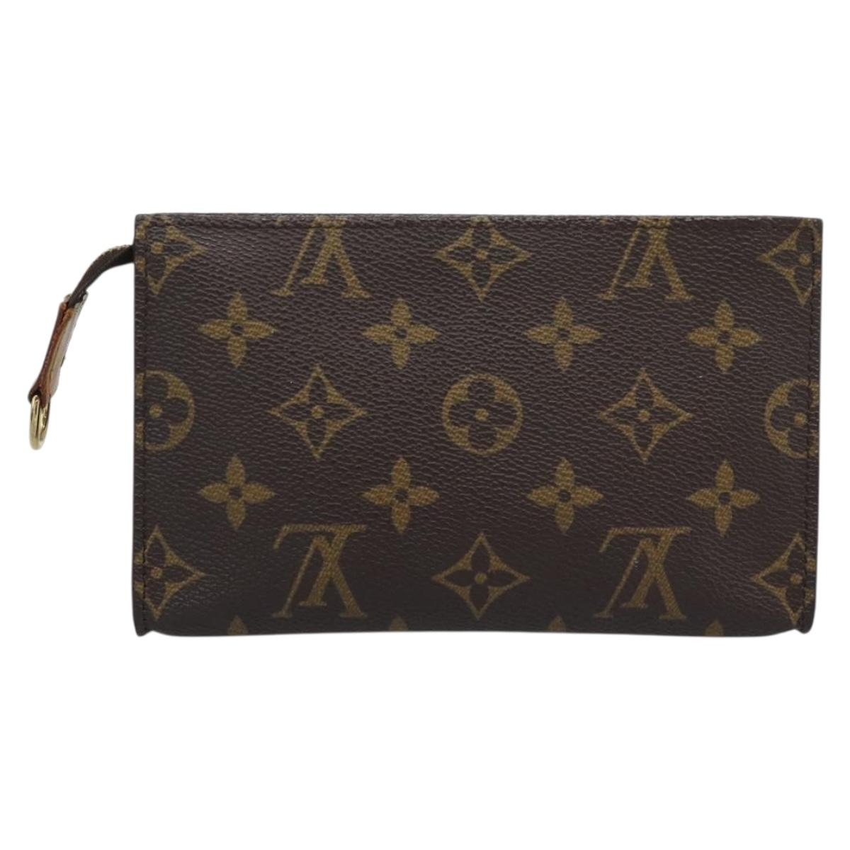 LOUIS VUITTON Monogram Bucket PM Accessory Pouch LV Auth bs36720