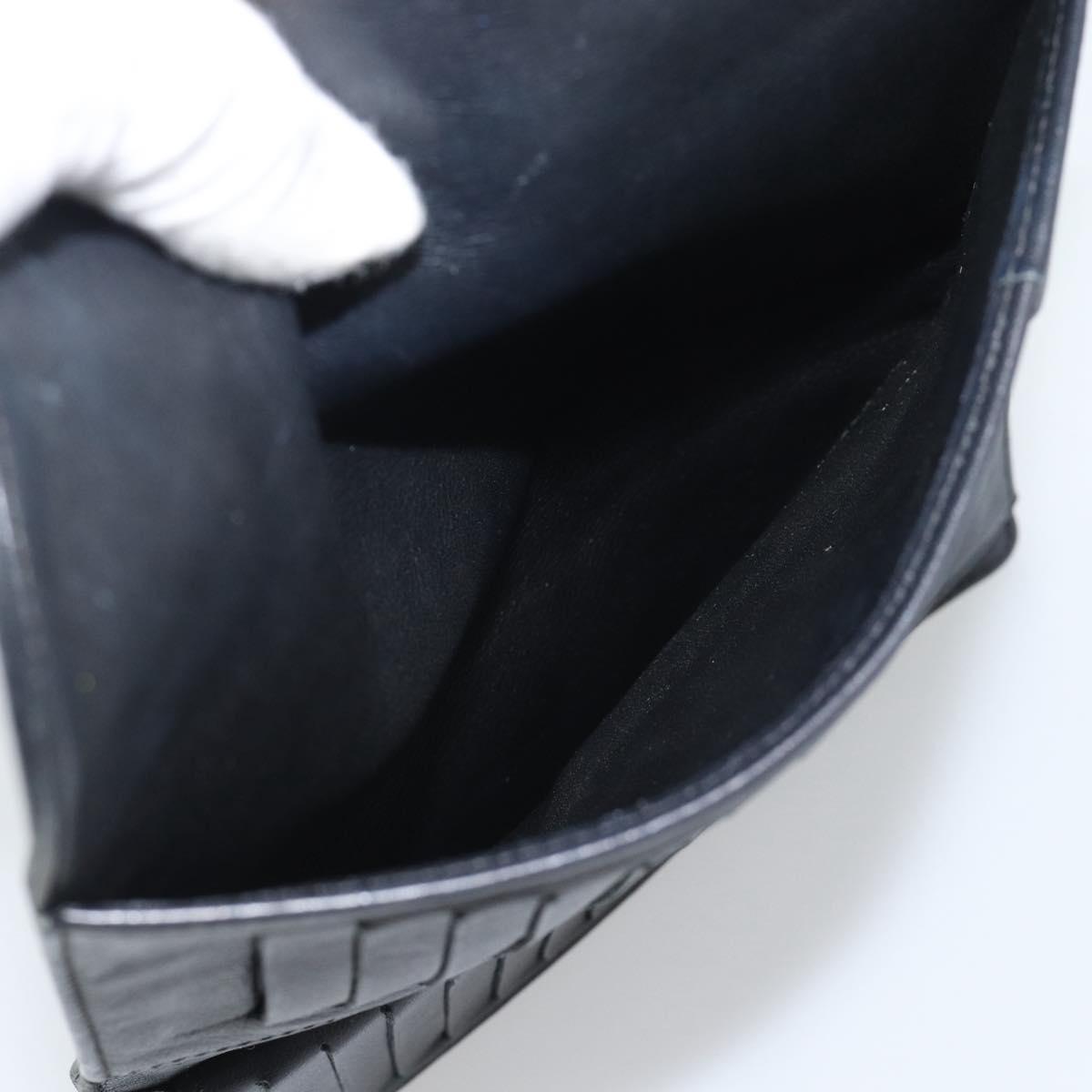 LOUIS VUITTON Monogram Mahina Portefeuille Amelia Black M95549 Auth bs36730