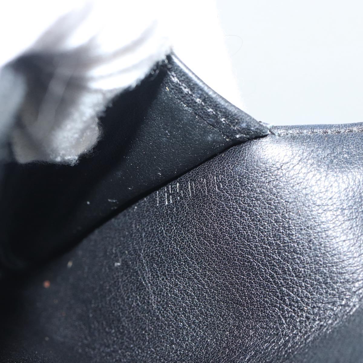 LOUIS VUITTON Monogram Mahina Portefeuille Amelia Black M95549 Auth bs36730