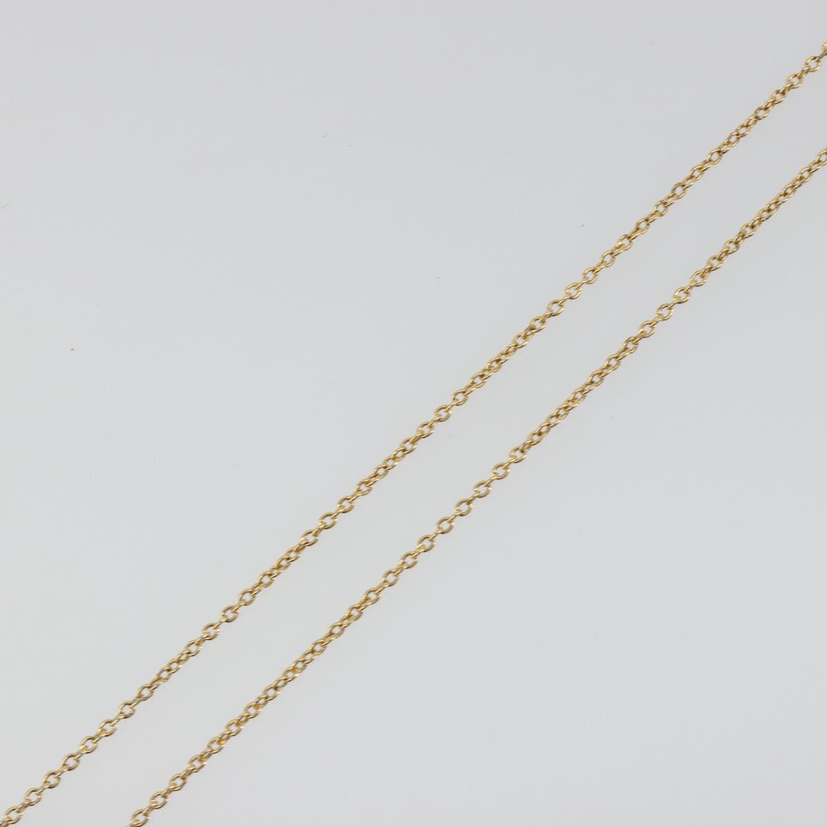 LOUIS VUITTON Essential V Necklace Metal Gold M61083 LV Auth bs36732