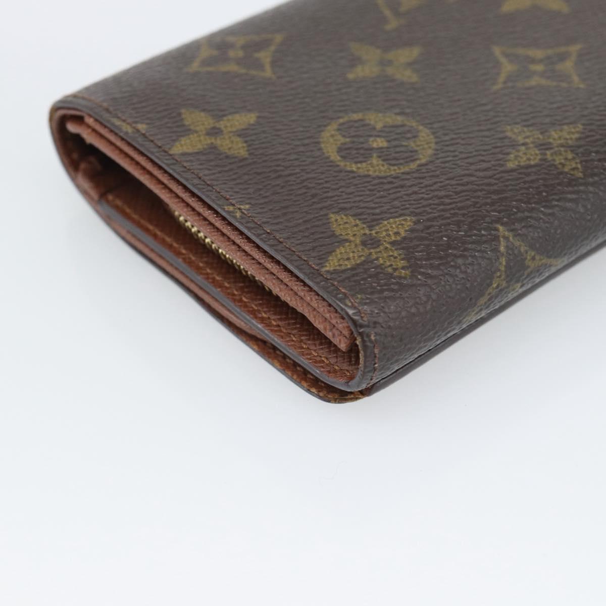 LOUIS VUITTON Porte Monnaie Billets Tresor Wallet M61730 LV Auth bs36733
