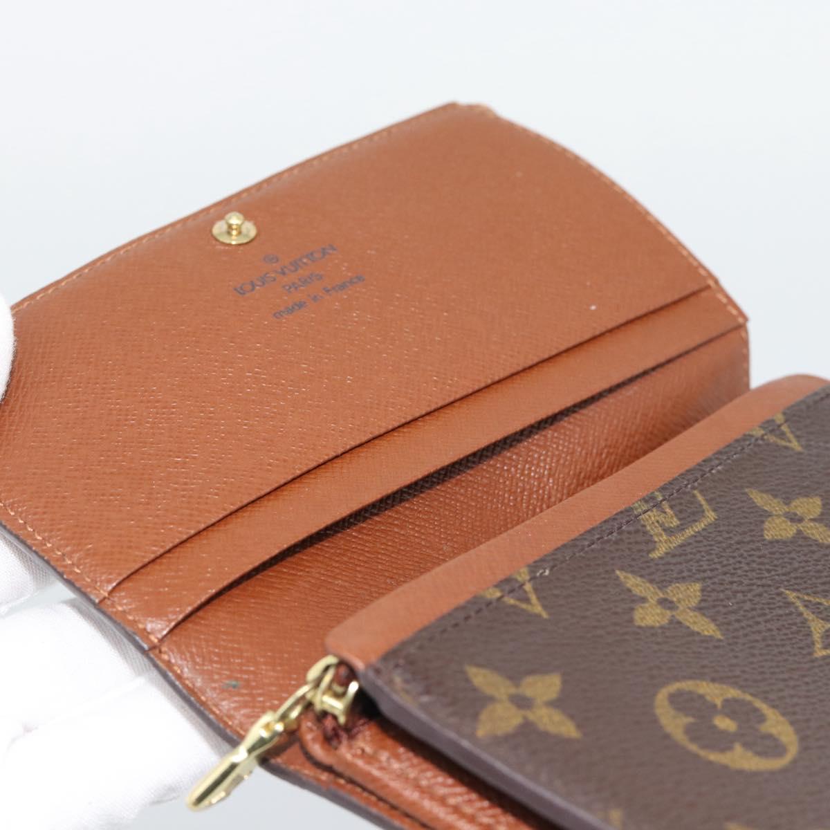 LOUIS VUITTON Porte Monnaie Billets Tresor Wallet M61730 LV Auth bs36733
