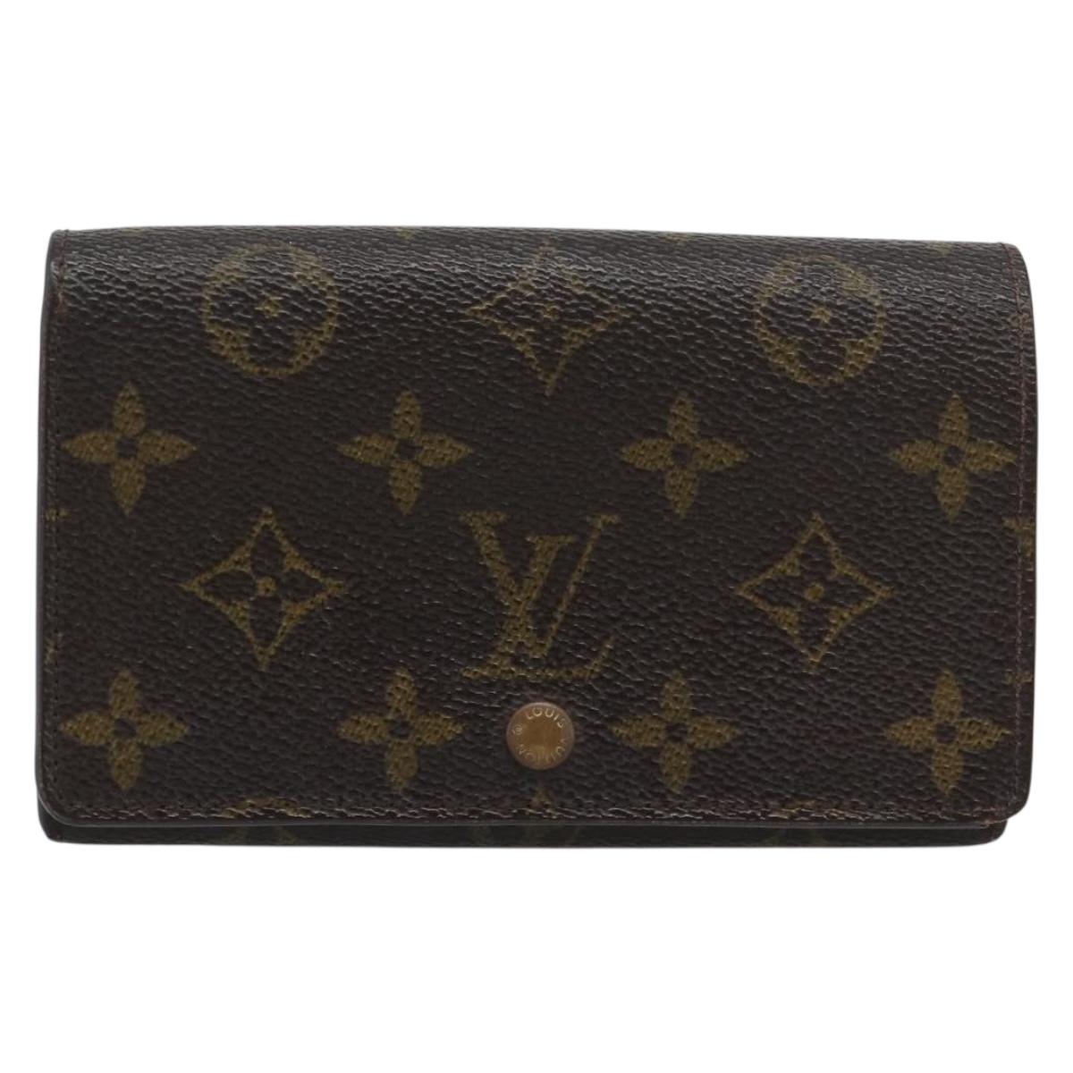 LOUIS VUITTON Porte Monnaie Billets Tresor Wallet M61730 LV Auth bs36733