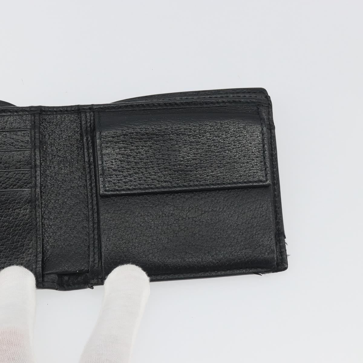 GUCCI GG Canvas Of The Grid Wallet Black 625574 Auth bs36744