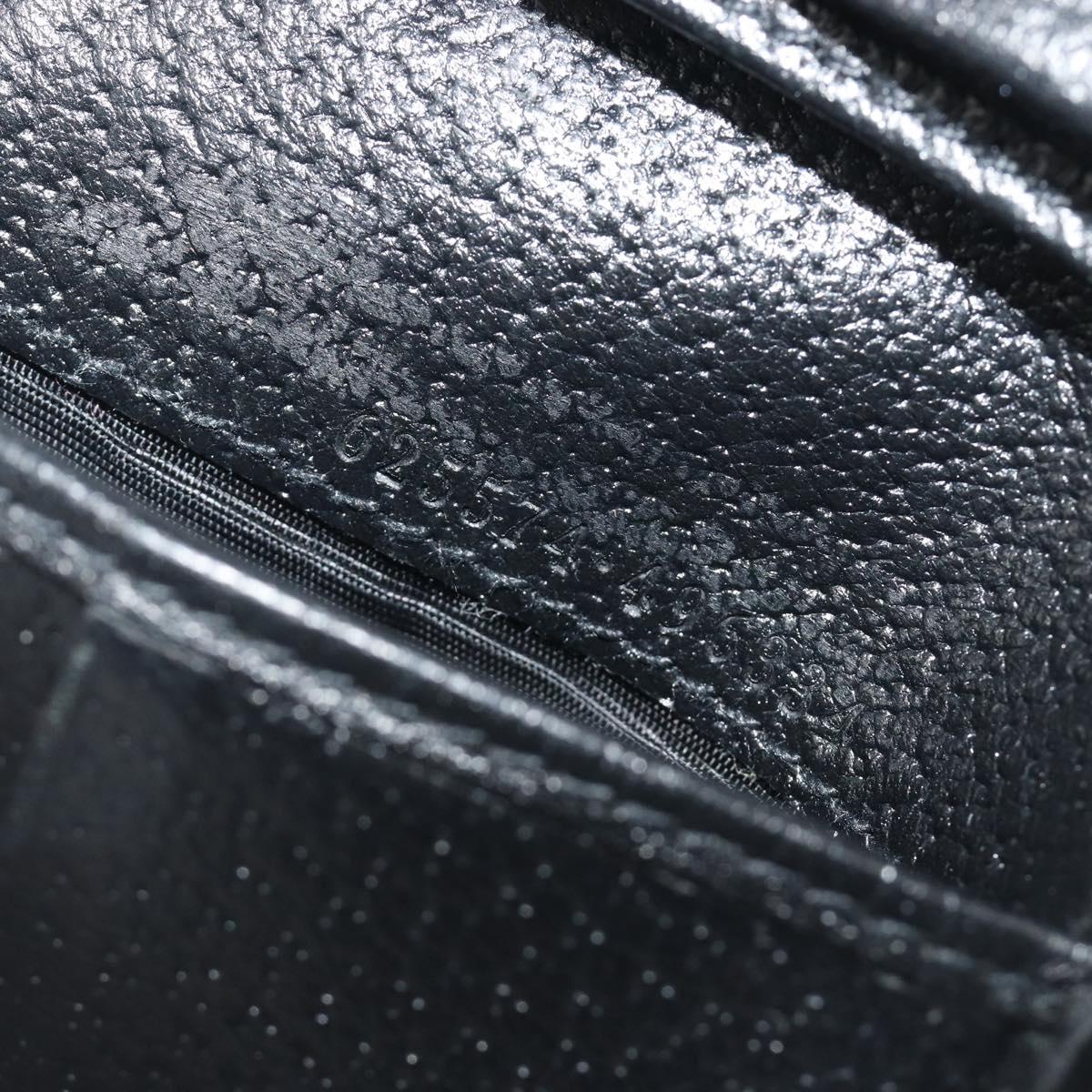 GUCCI GG Canvas Of The Grid Wallet Black 625574 Auth bs36744