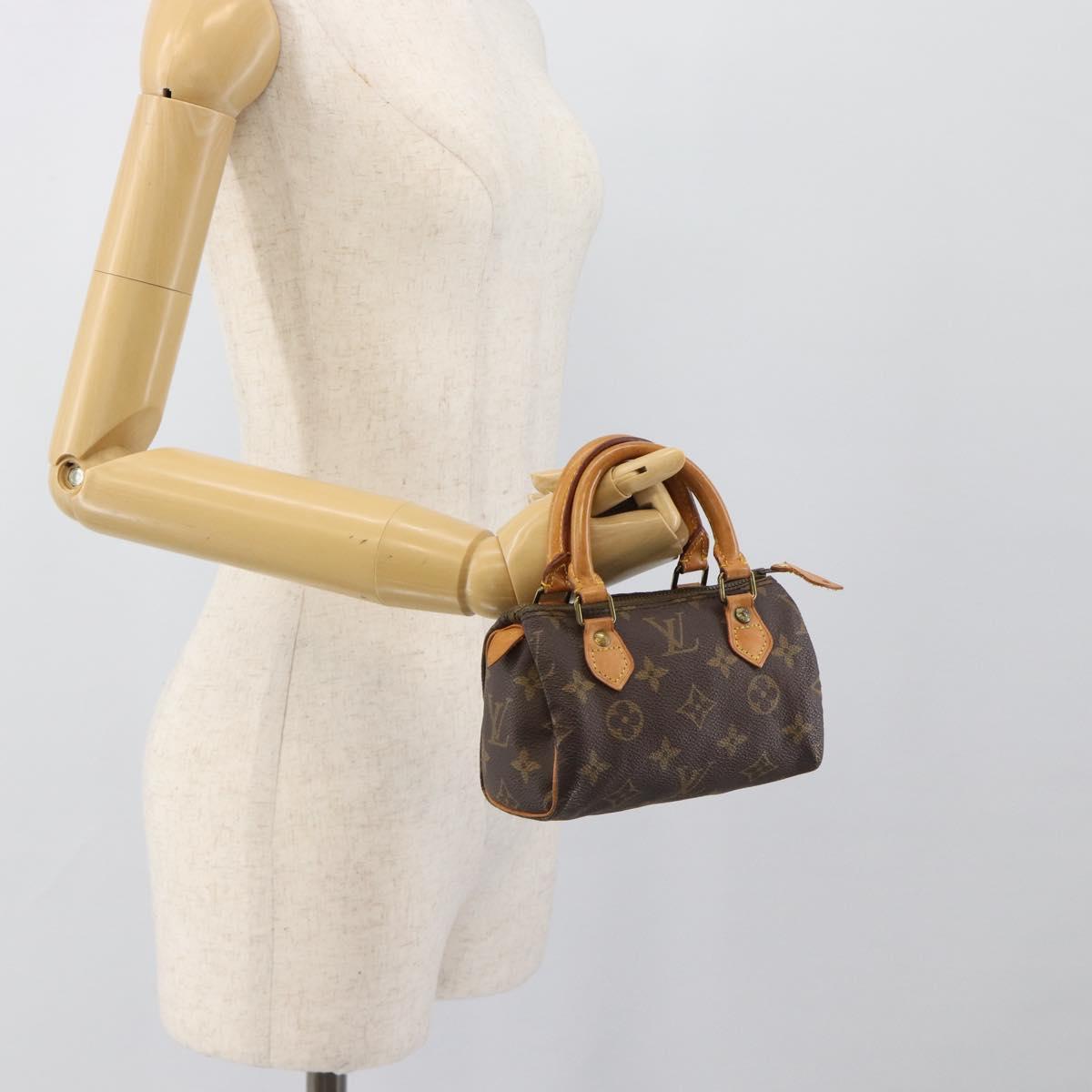 LOUIS VUITTON Monogram Mini Speedy Hand Bag M41534 LV Auth bs36762