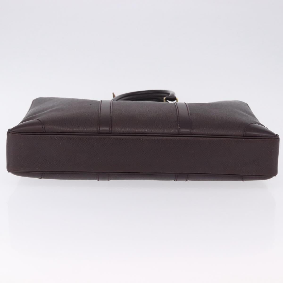 LOUIS VUITTON Taiga Porte Documents Voyage Bag Acajou M30635 LV Auth bs36765