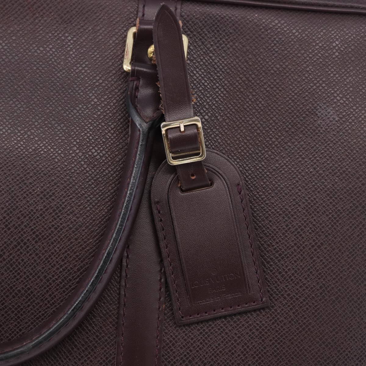 LOUIS VUITTON Taiga Porte Documents Voyage Bag Acajou M30635 LV Auth bs36765
