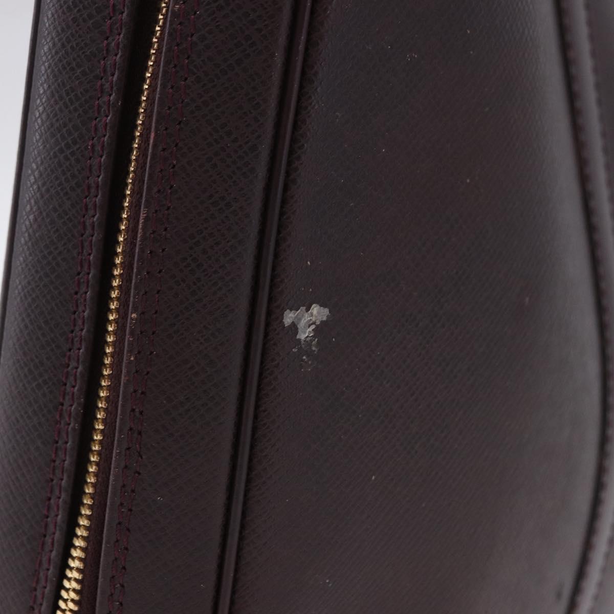 LOUIS VUITTON Taiga Porte Documents Voyage Bag Acajou M30635 LV Auth bs36765
