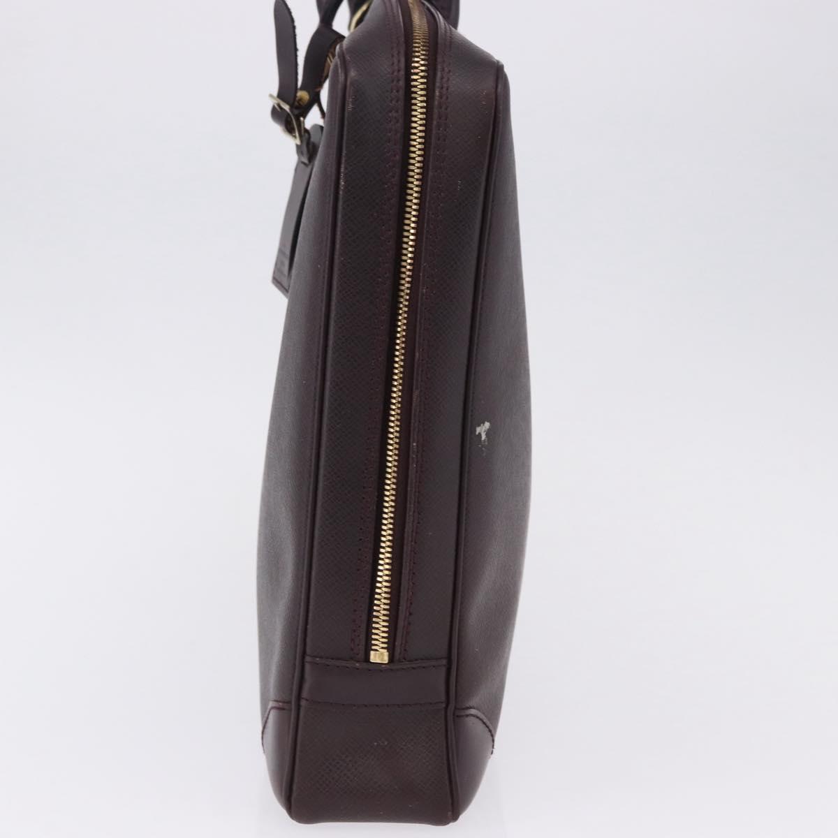 LOUIS VUITTON Taiga Porte Documents Voyage Bag Acajou M30635 LV Auth bs36765