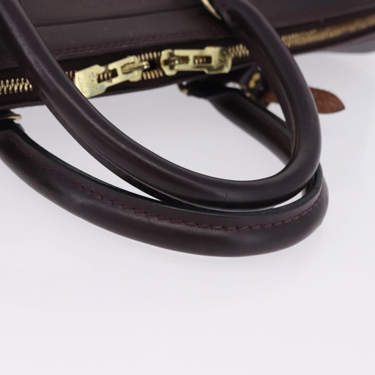 LOUIS VUITTON Taiga Porte Documents Voyage Bag Acajou M30635 LV Auth bs36765