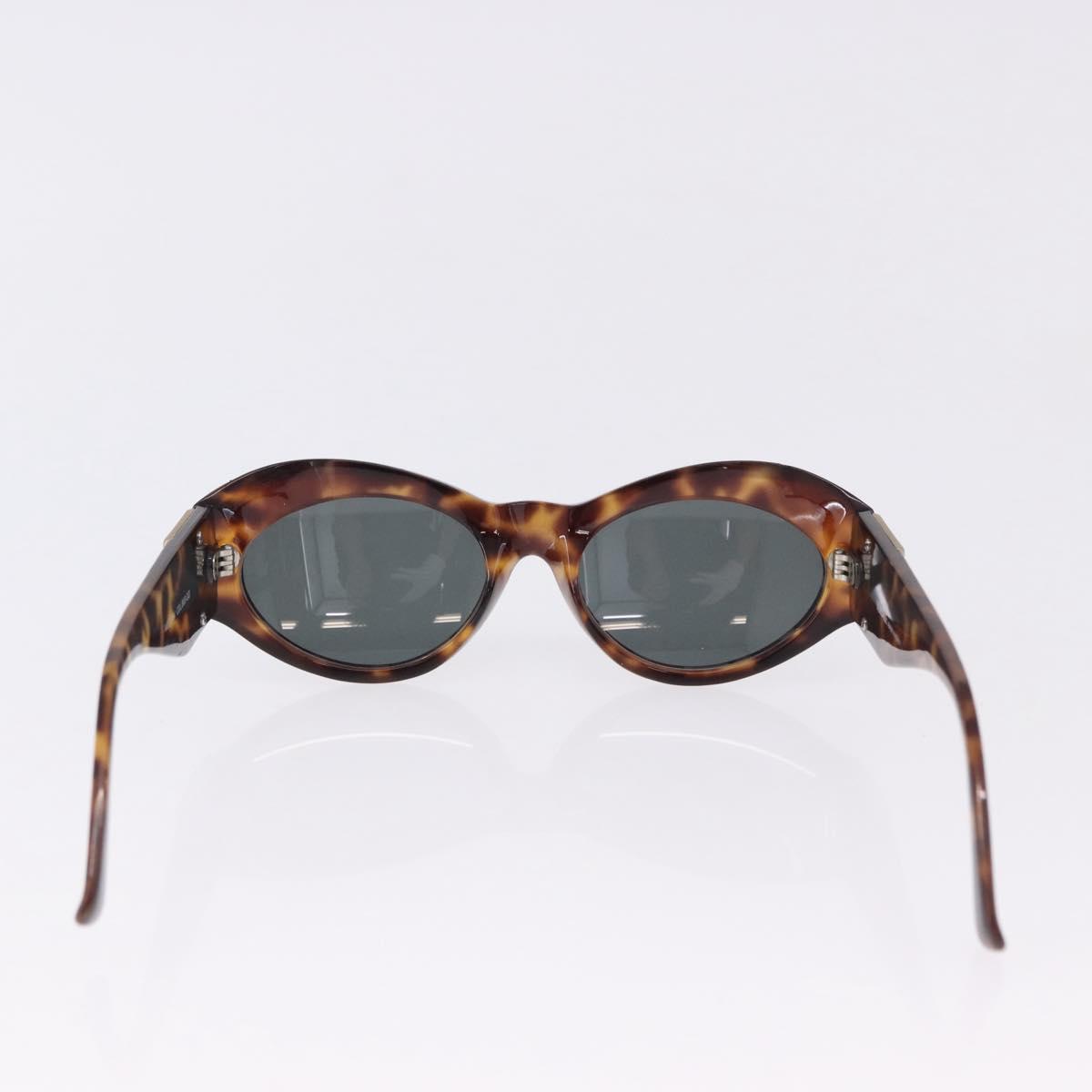 VERSACE Saint Laurent Sunglasses Plastic 2 Set Brown Auth bs36784