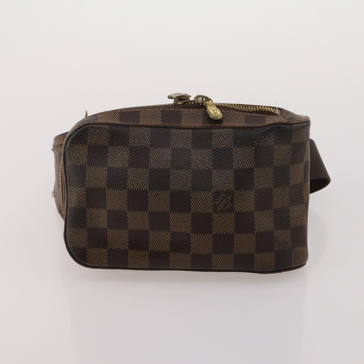 LOUIS VUITTON Damier Ebene Geronimos Shoulder Bag 2 Set N51994 LV Auth bs36785