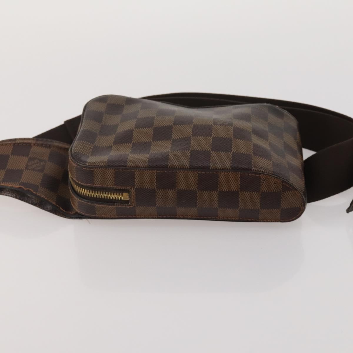 LOUIS VUITTON Damier Ebene Geronimos Shoulder Bag 2 Set N51994 LV Auth bs36785