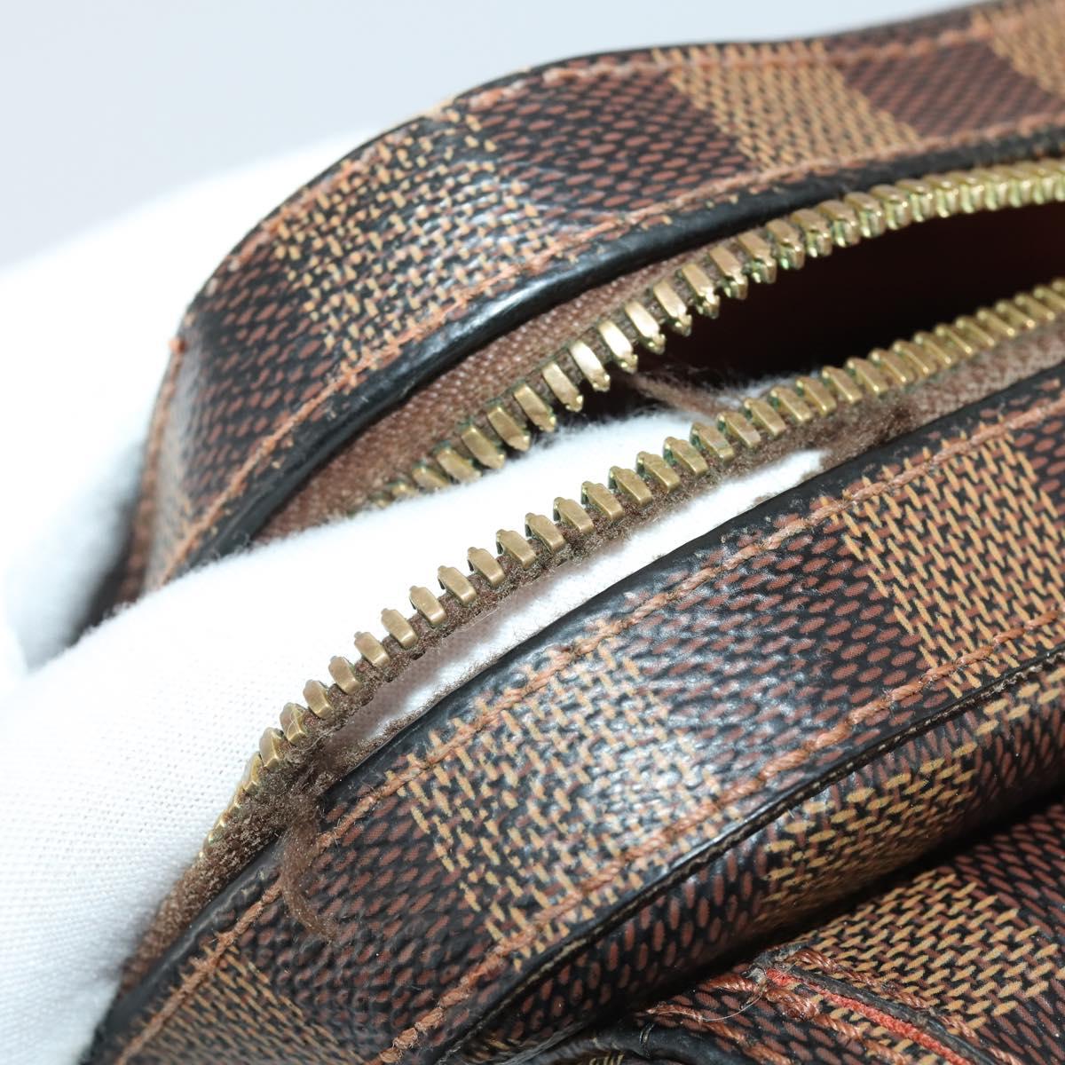 LOUIS VUITTON Damier Ebene Geronimos Shoulder Bag 2 Set N51994 LV Auth bs36785