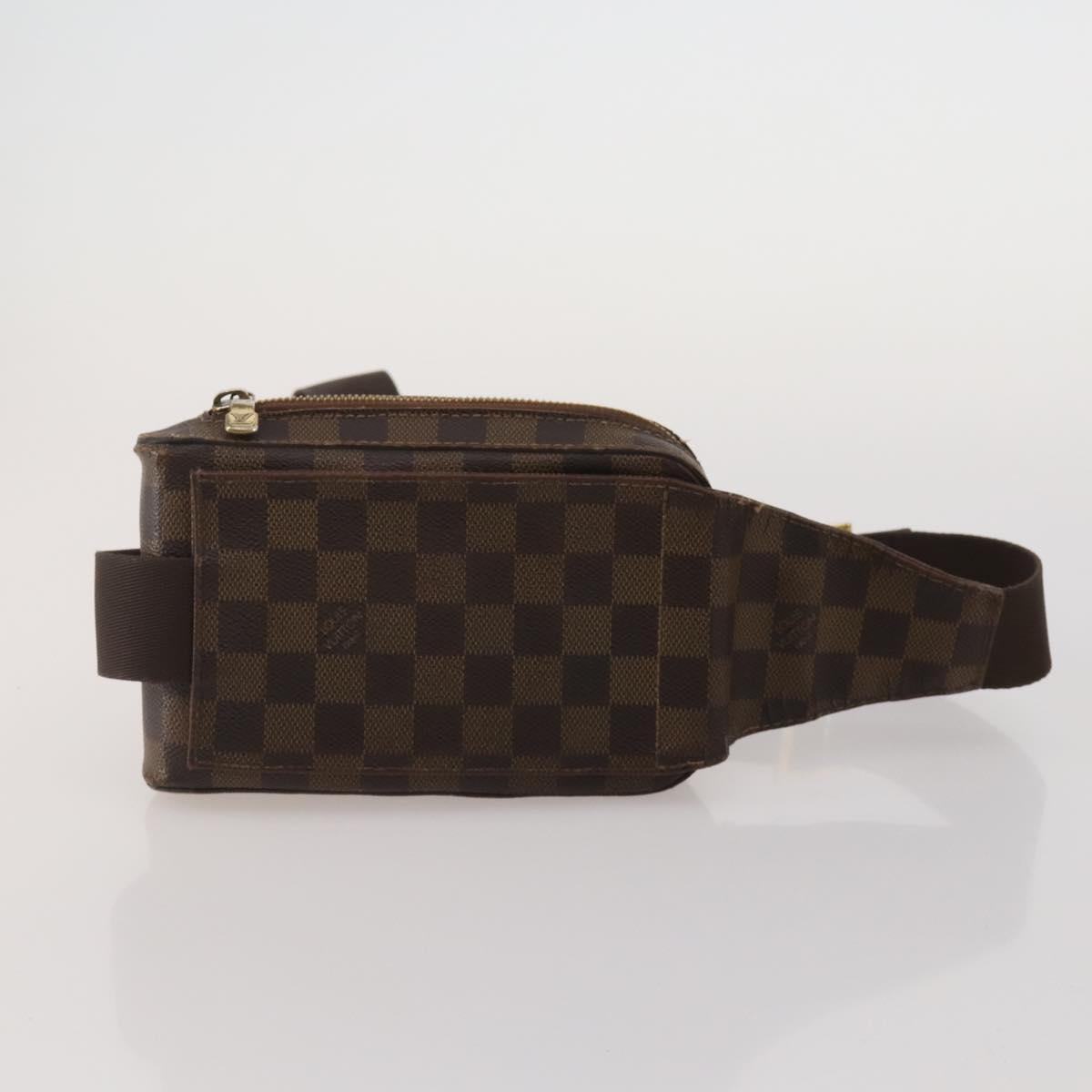 LOUIS VUITTON Damier Ebene Geronimos Shoulder Bag 2 Set N51994 LV Auth bs36785
