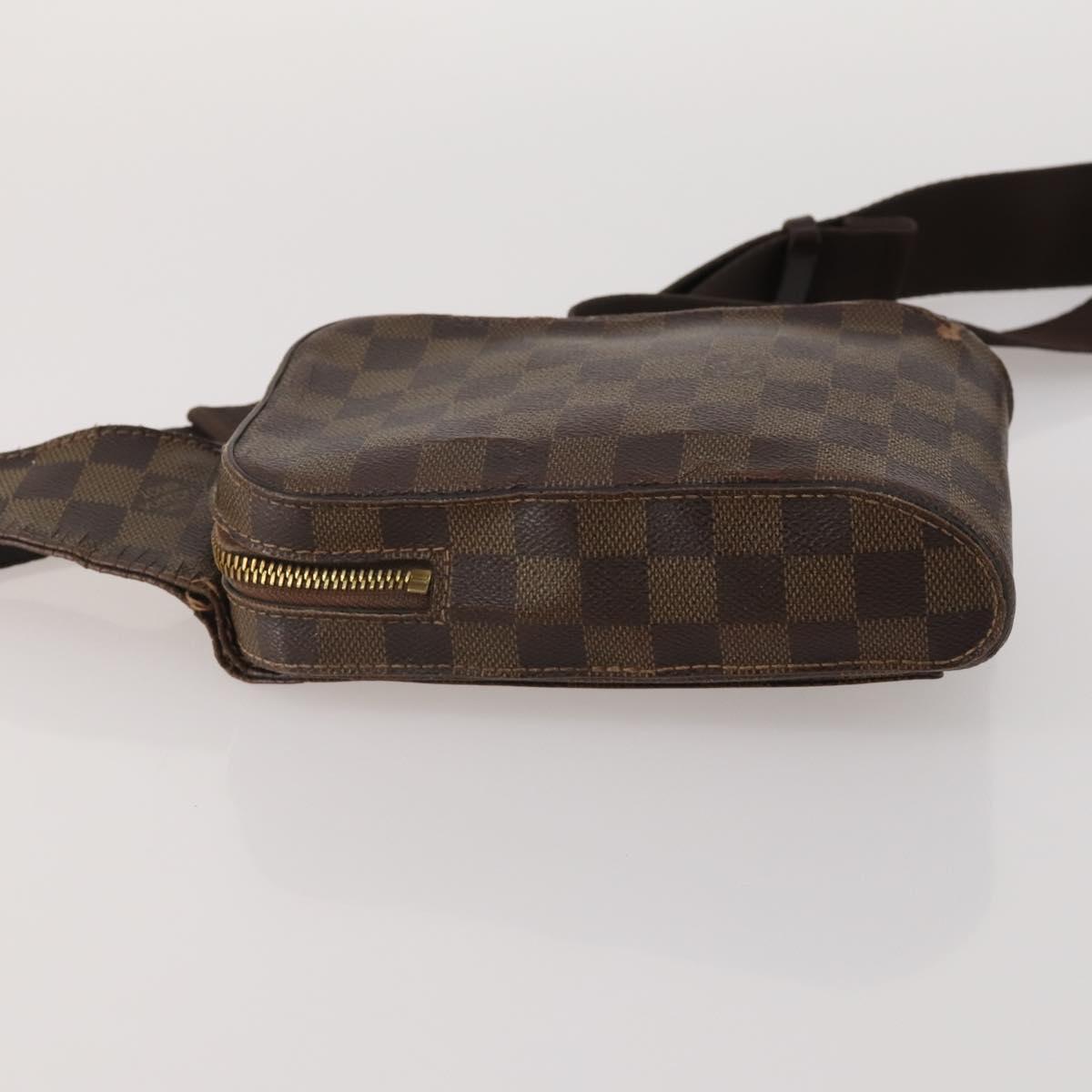 LOUIS VUITTON Damier Ebene Geronimos Shoulder Bag 2 Set N51994 LV Auth bs36785