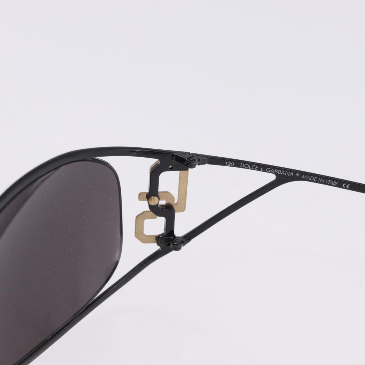 DOLCE&GABBANA PRADA Sunglasses Metal 2 Set Black Brown Auth bs36790