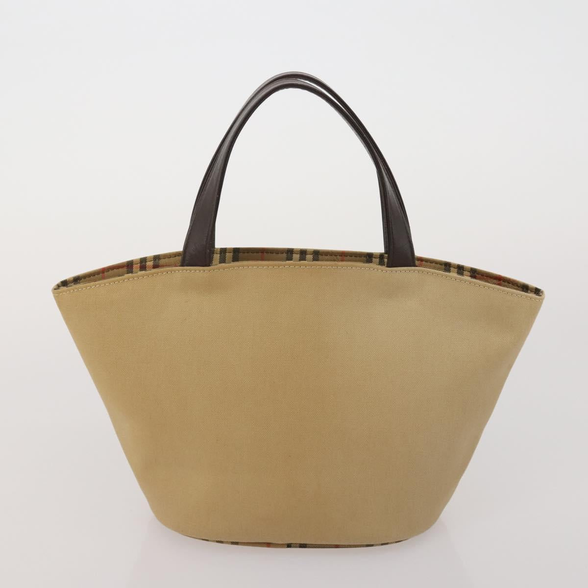 Burberrys Nova Check Blue Label Bag Canvas Leather 2way 3 Set Black Auth bs36794