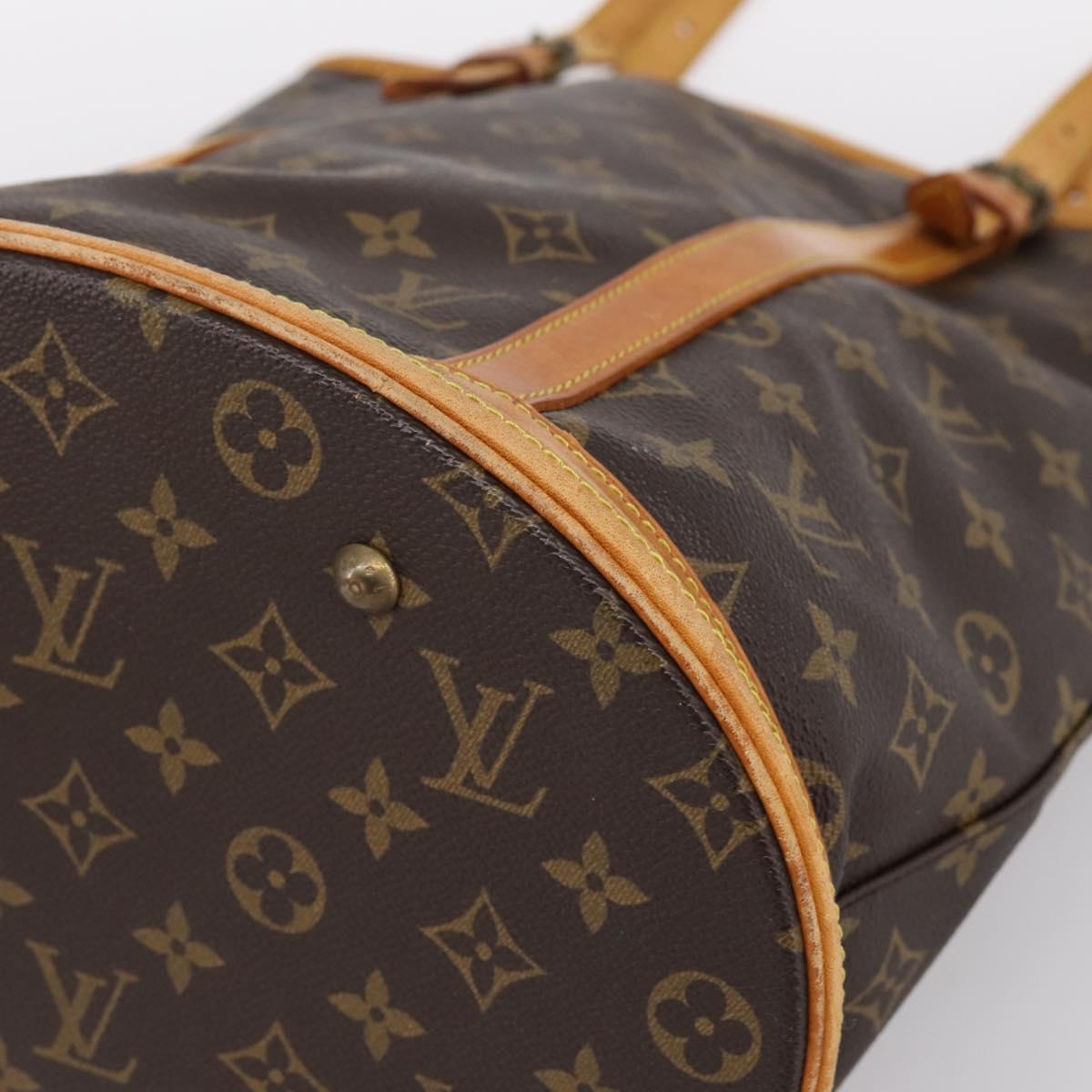 LOUIS VUITTON Monogram Bucket GM Shoulder Bag M42236 LV Auth bs36800