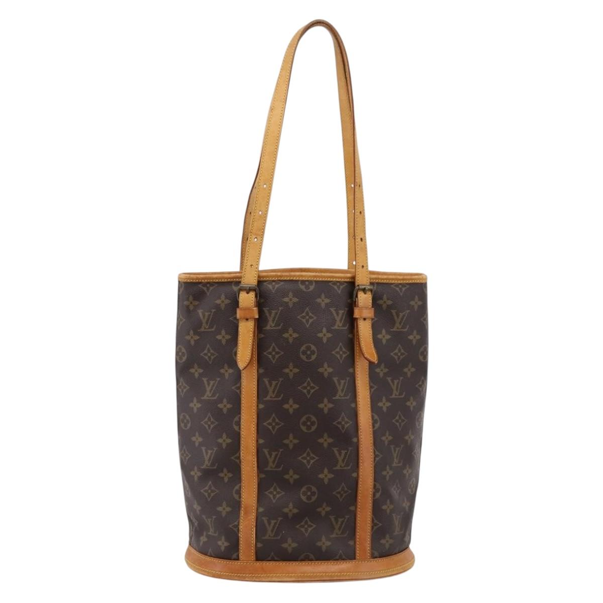 LOUIS VUITTON Monogram Bucket GM Shoulder Bag M42236 LV Auth bs36800