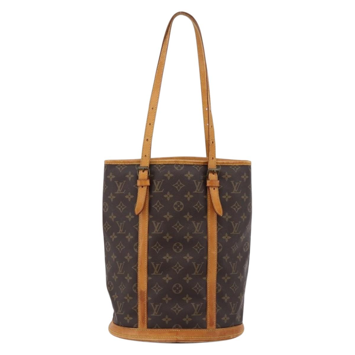 LOUIS VUITTON Monogram Bucket GM Shoulder Bag M42236 LV Auth bs36800