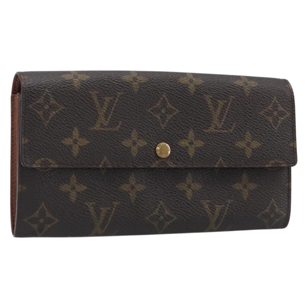 LOUIS VUITTON Monogram Portefeuille Sarah Long Wallet M61734 LV Auth bs36802
