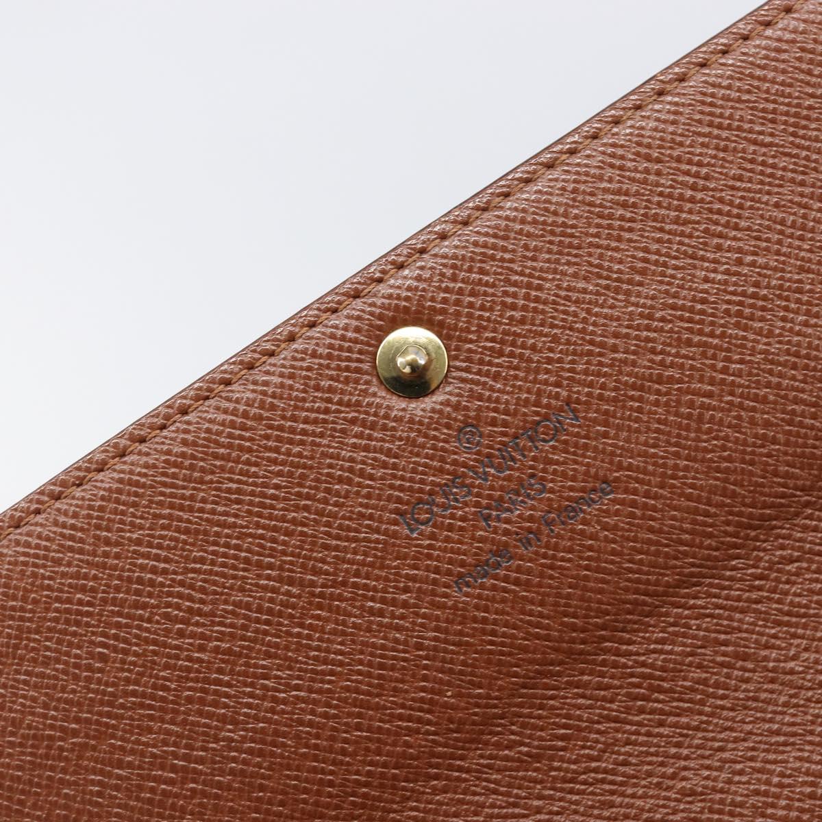 LOUIS VUITTON Monogram Portefeuille Sarah Long Wallet M61734 LV Auth bs36802