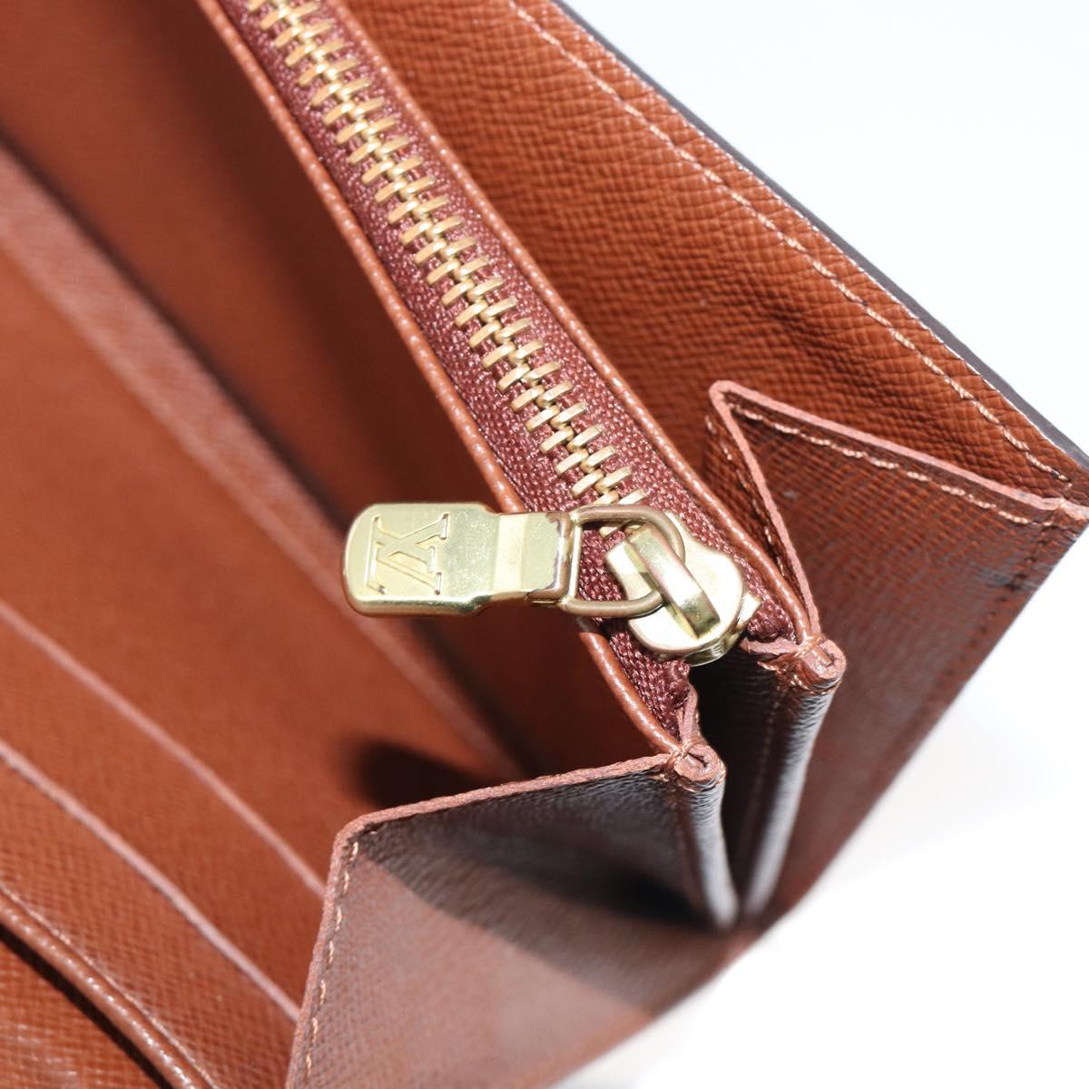 LOUIS VUITTON Monogram Portefeuille Sarah Long Wallet M61734 LV Auth bs36802