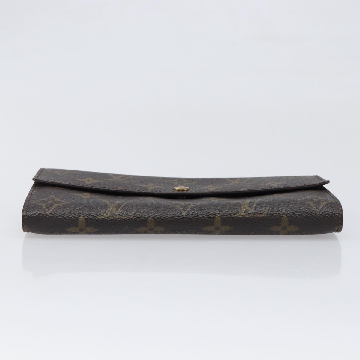 LOUIS VUITTON Monogram Portefeuille Sarah Long Wallet M61734 LV Auth bs36802