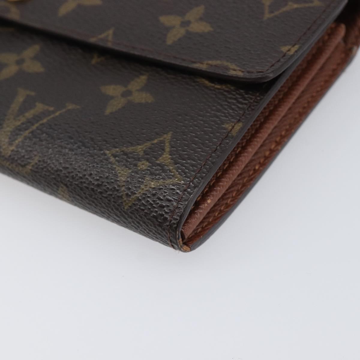 LOUIS VUITTON Monogram Portefeuille Sarah Long Wallet M61734 LV Auth bs36802