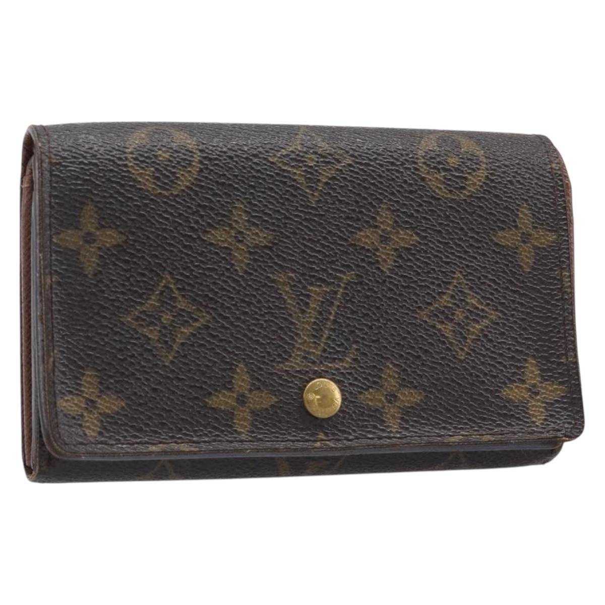 LOUIS VUITTON Monogram Portefeuille Tresol Wallet M61736 LV Auth bs36803