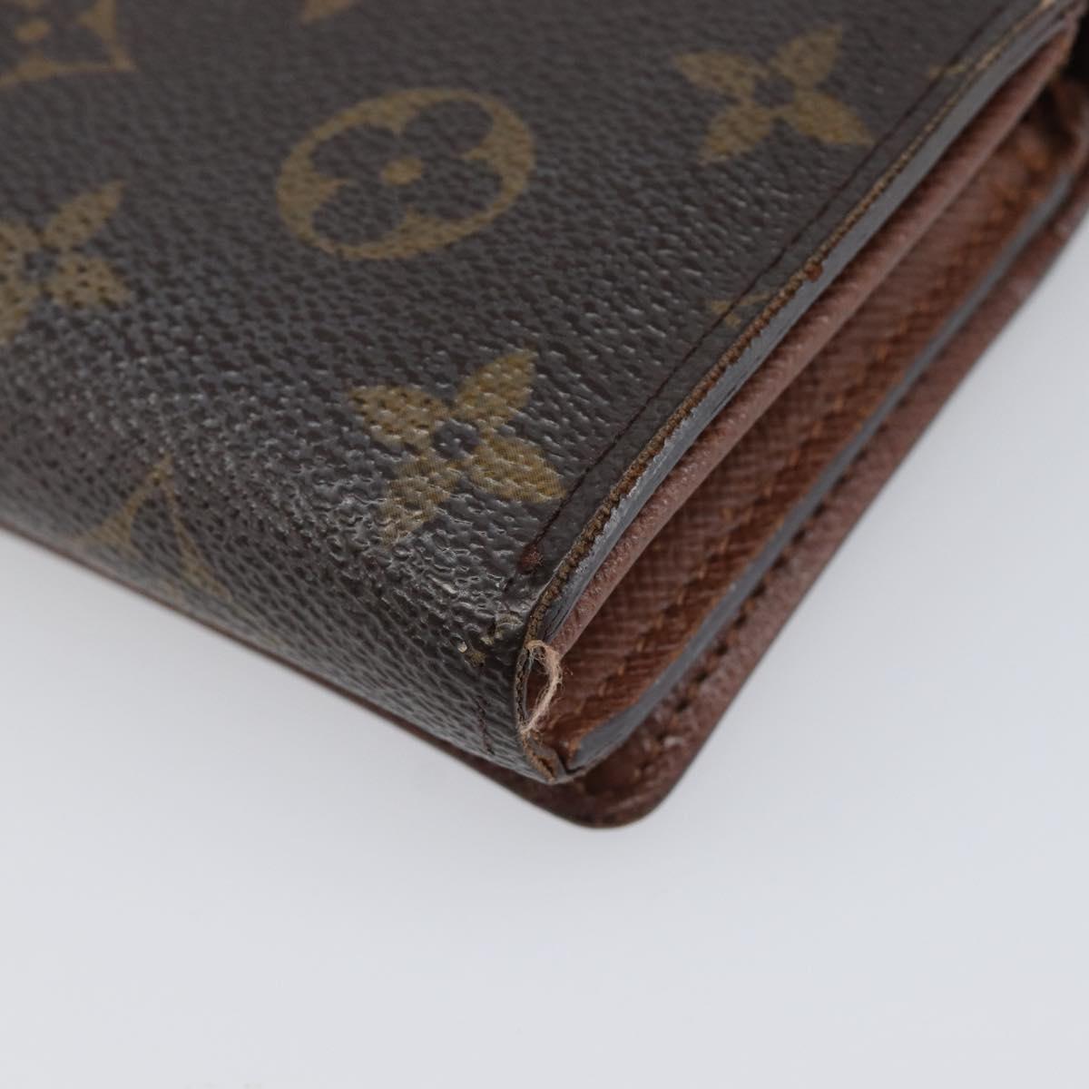 LOUIS VUITTON Monogram Portefeuille Tresol Wallet M61736 LV Auth bs36803