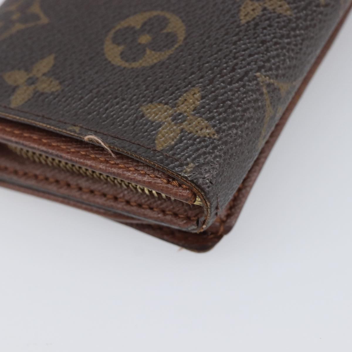 LOUIS VUITTON Monogram Portefeuille Tresol Wallet M61736 LV Auth bs36803