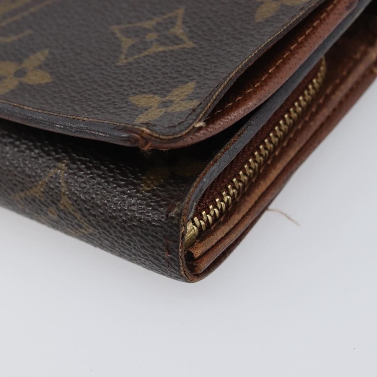 LOUIS VUITTON Monogram Portefeuille Tresol Wallet M61736 LV Auth bs36803